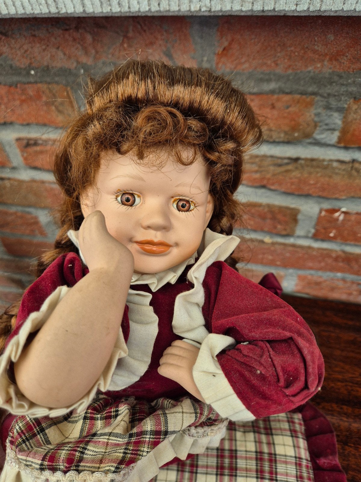 Poupée en porcelaine, Collections, Enlèvement ou Envoi, Utilisé, Poupée
