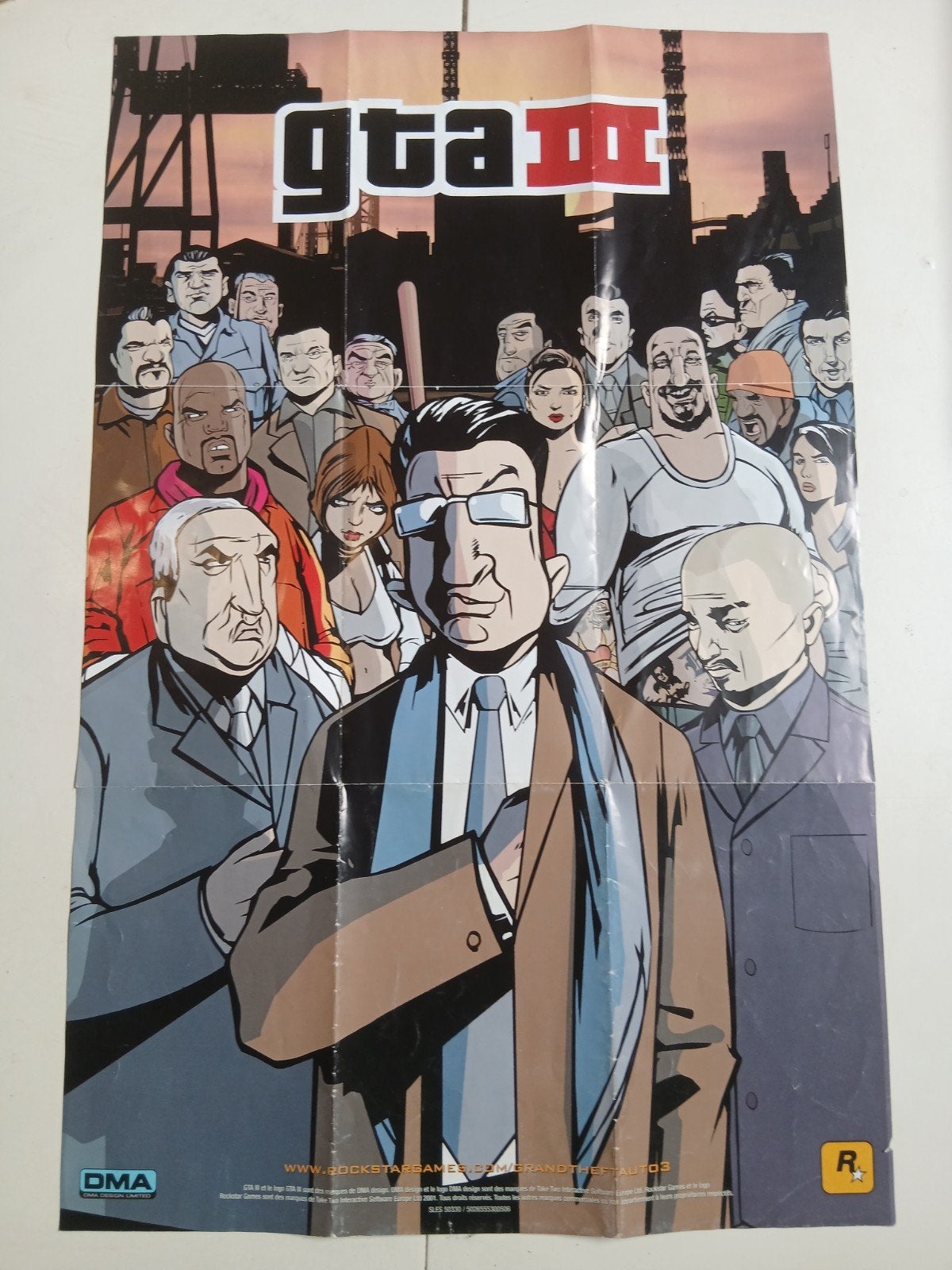 Poster Gta 3, Enlèvement ou Envoi, Rectangulaire vertical, A1 jusqu'à A3, Utilisé