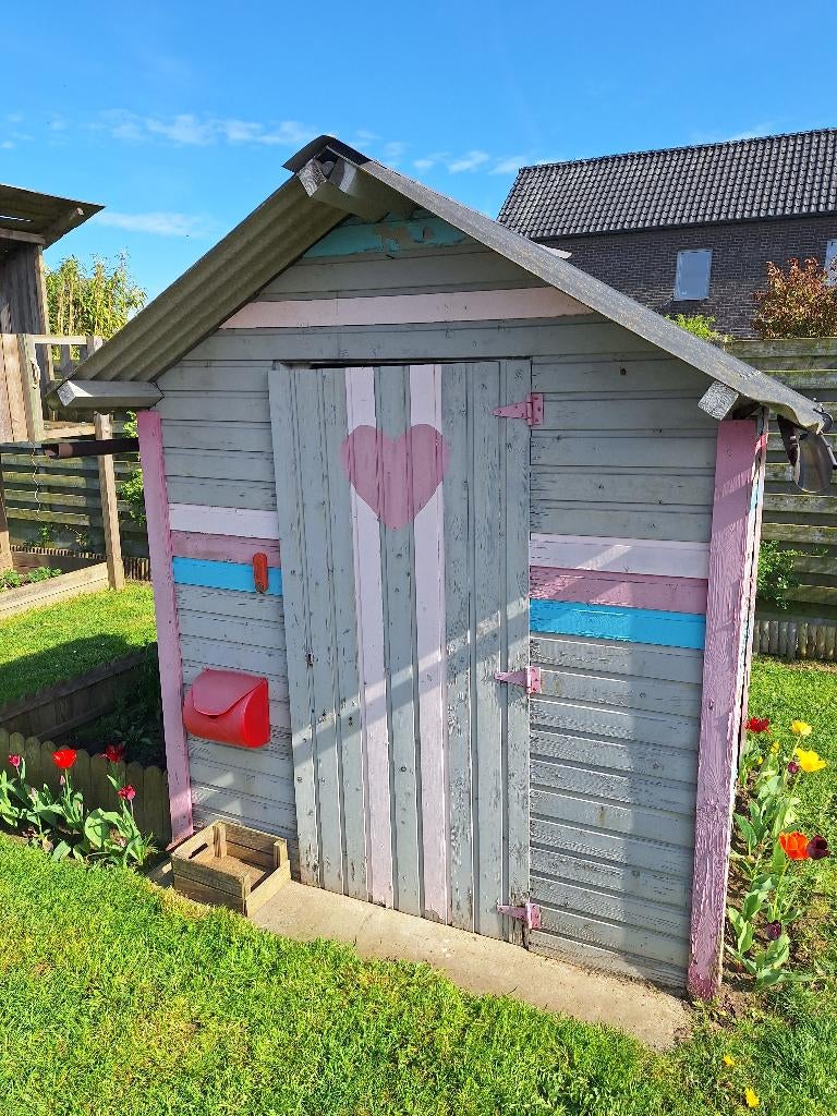 Idyllisch speelhuisje, tuinhuisje, Kinderen en Baby's, Speelgoed | Buiten | Speelhuisjes, Gebruikt, Hout, Ophalen