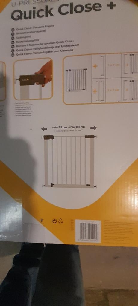 Barrière de protection il y a juste le bouton en plastique q, Enlèvement