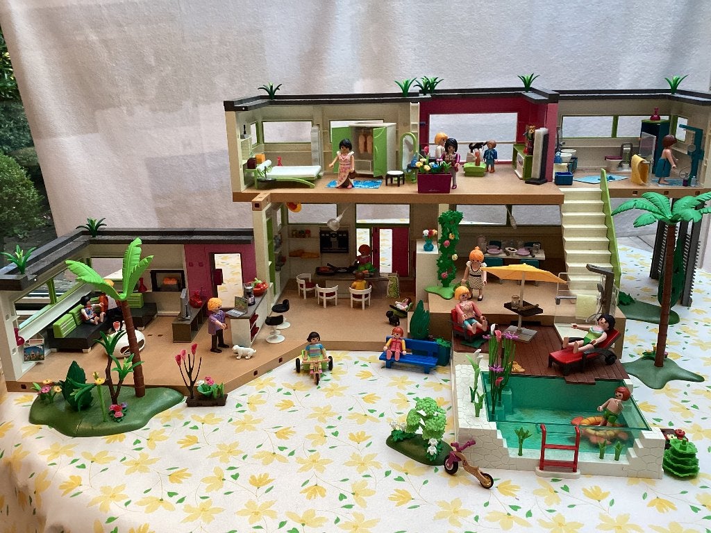Villa Playmobil, Enlèvement, Comme neuf, Kit complet, Bâtiment