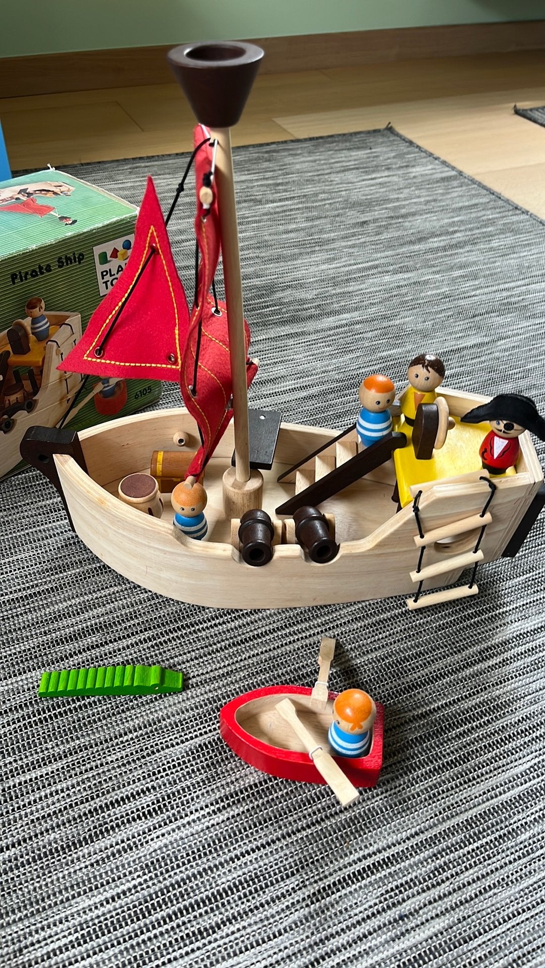 Houten piratenschip van Plan Toys, Kinderen en Baby's, Ophalen, Gebruikt