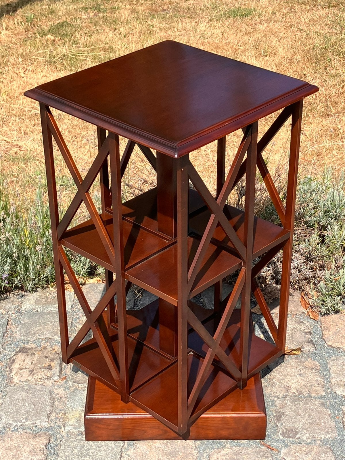 Mahogany revolving bookcase., Maison & Meubles, Enlèvement