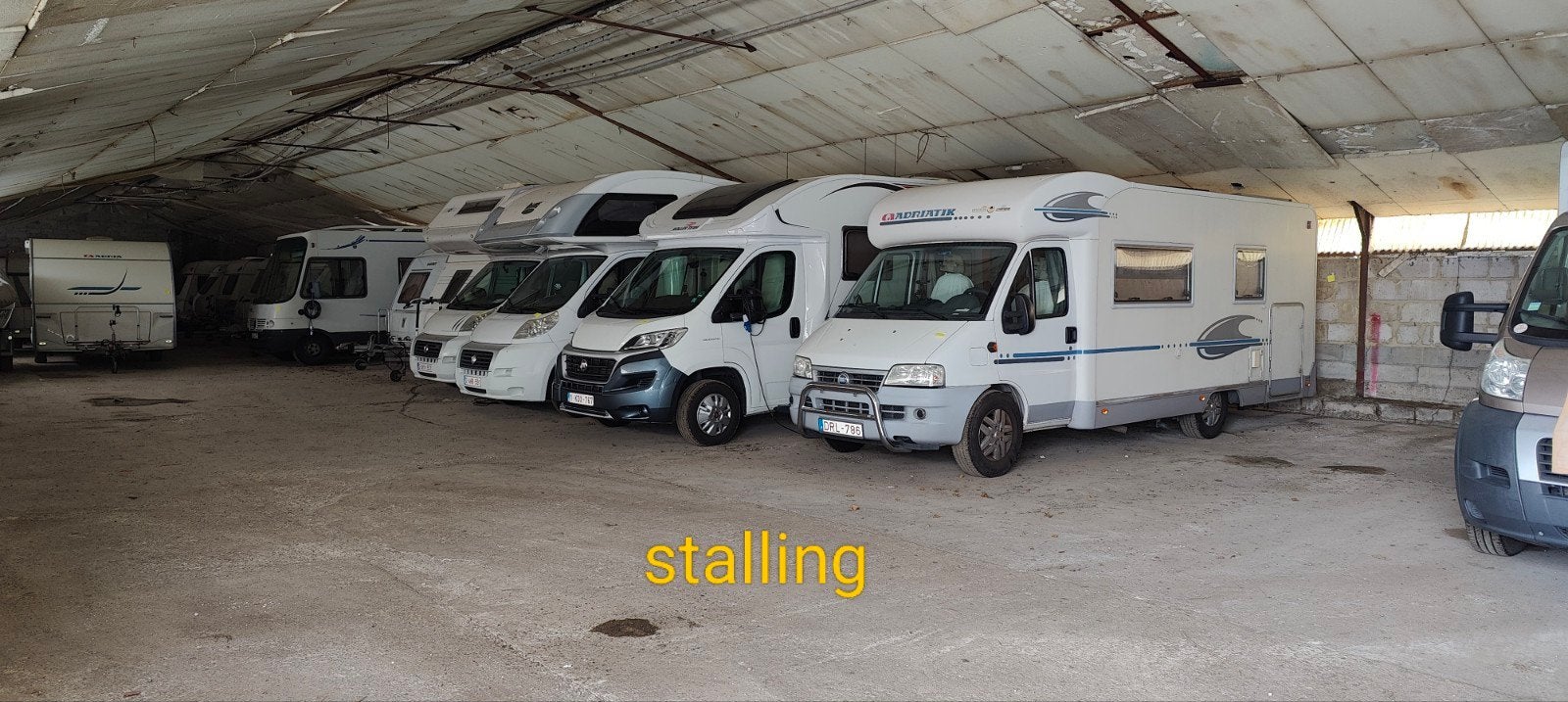 plaats stalling, Caravanes & Camping
