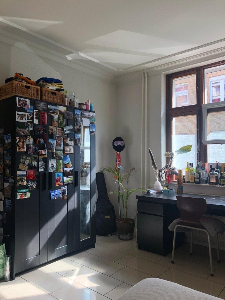 BRIMNES Ikea Kledingkast, zwart, 117x50x190 cm, Ophalen, Met deur(en), Gebruikt, 100 tot 150 cm