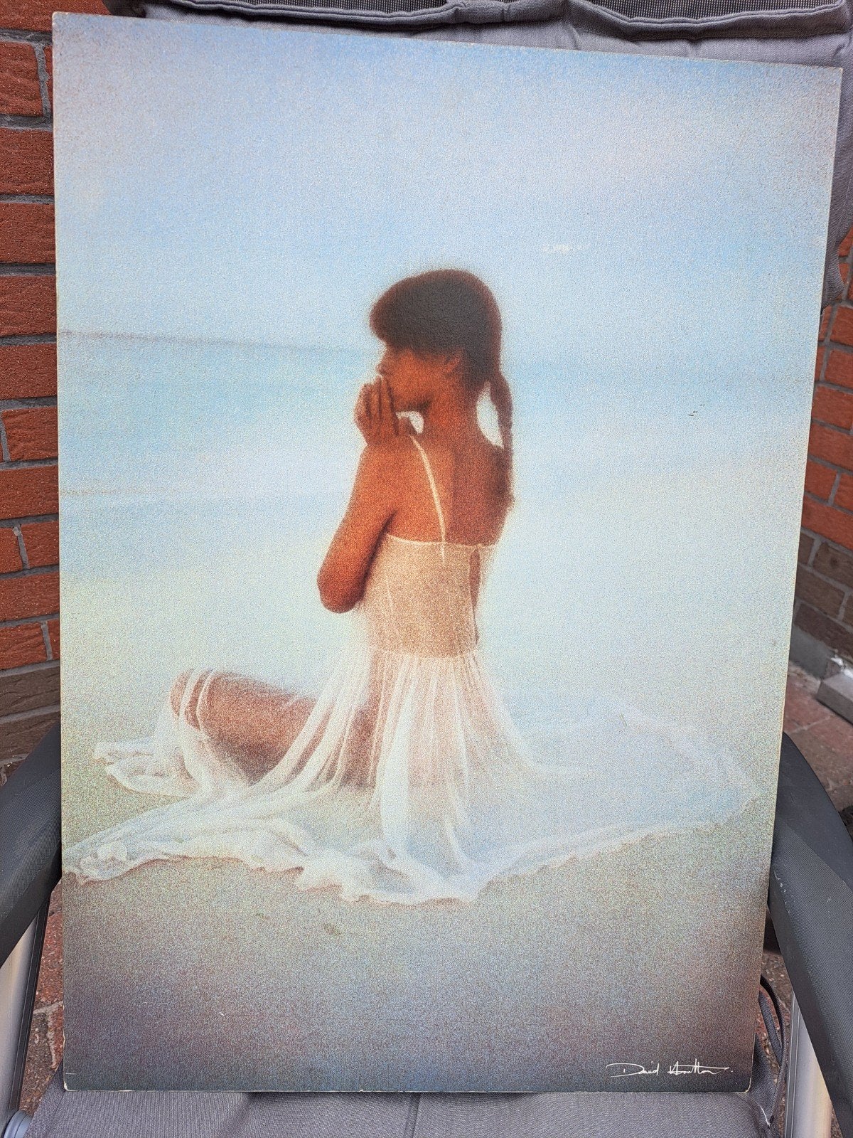Poster op hout van David Hamilton, Verzamelen, Posters, Ophalen, Gebruikt, Overige onderwerpen