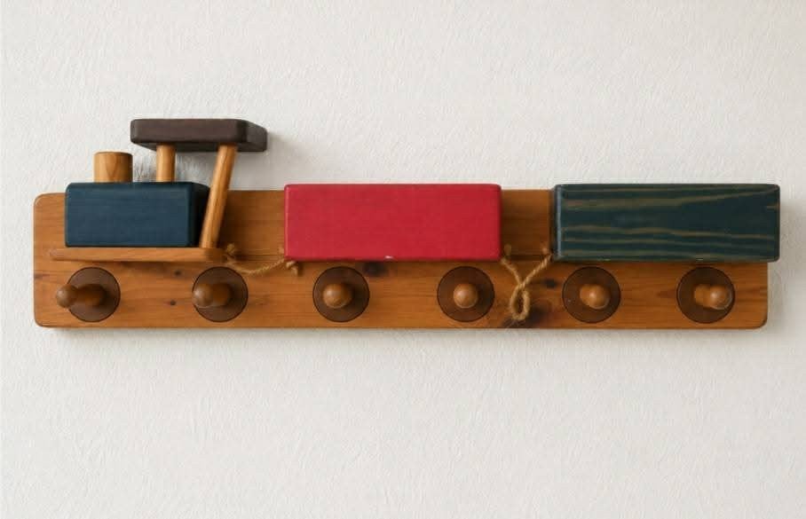 Porte-manteau vintage en bois, Enlèvement