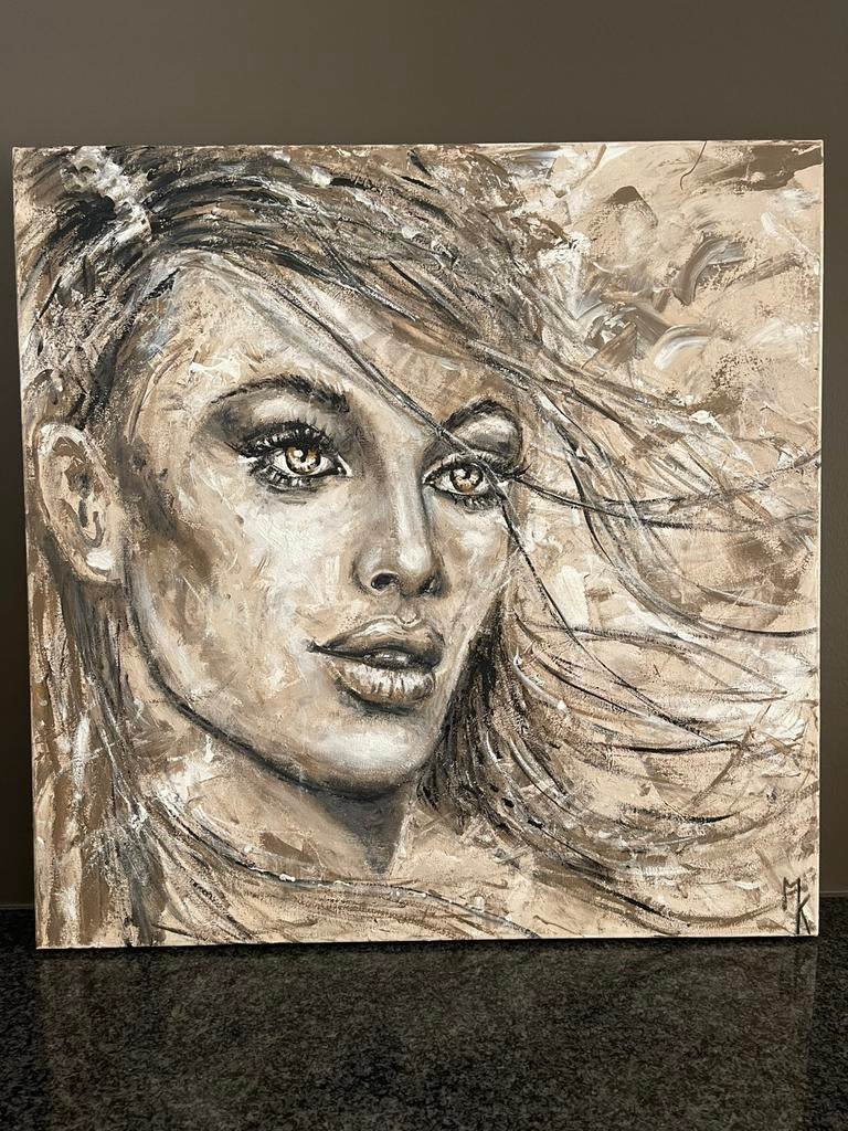 Origineel modern schilderij op 3D doek Mk Art, Ophalen
