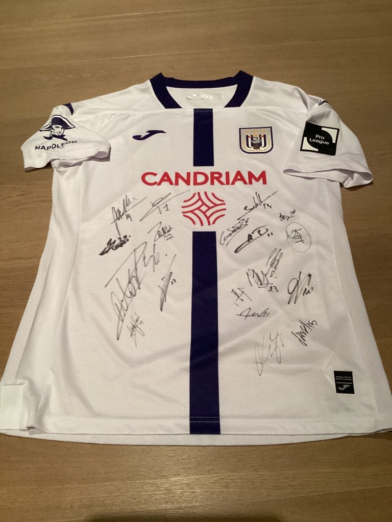 Rsc Anderlecht shirt 2023-2024 gesigneerd, Ophalen of Verzenden, Nieuw, Shirt