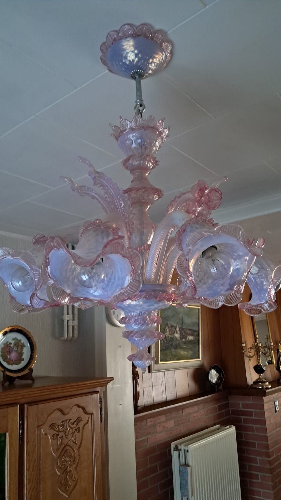 luster vermoedelijk swarovski, Ophalen, Zo goed als nieuw, Glas