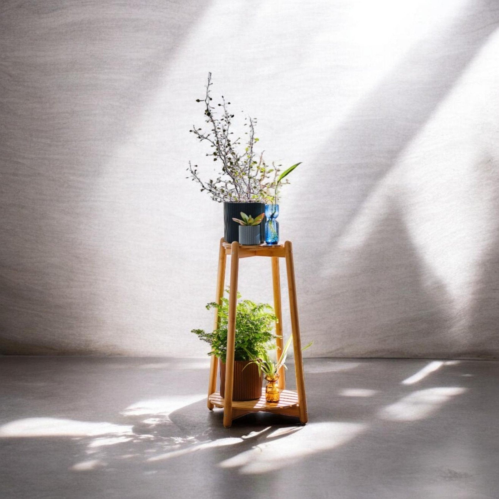 IKEA DAKSJUS Plantenstandaard - Bamboe, 60 cm, Ophalen