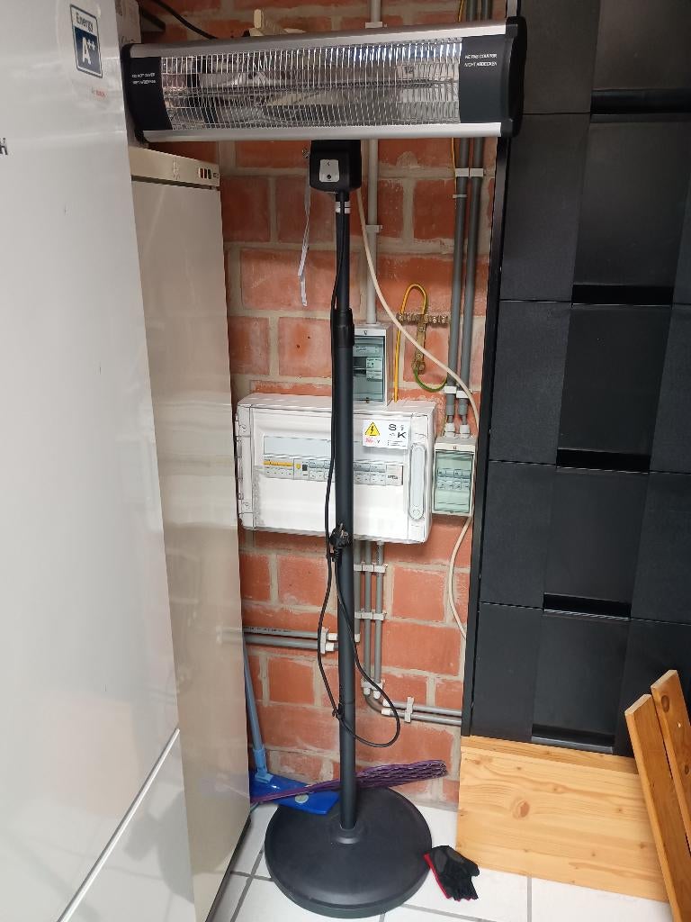 Terrasverwarmer te koop, Tuin en Terras, Ophalen, Zo goed als nieuw, Elektrisch, Vloer
