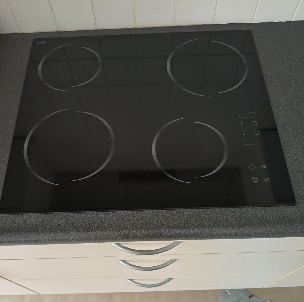 Keramische inbouwkookplaat, 4 zones de cuisson, Enlèvement, Utilisé, Encastré