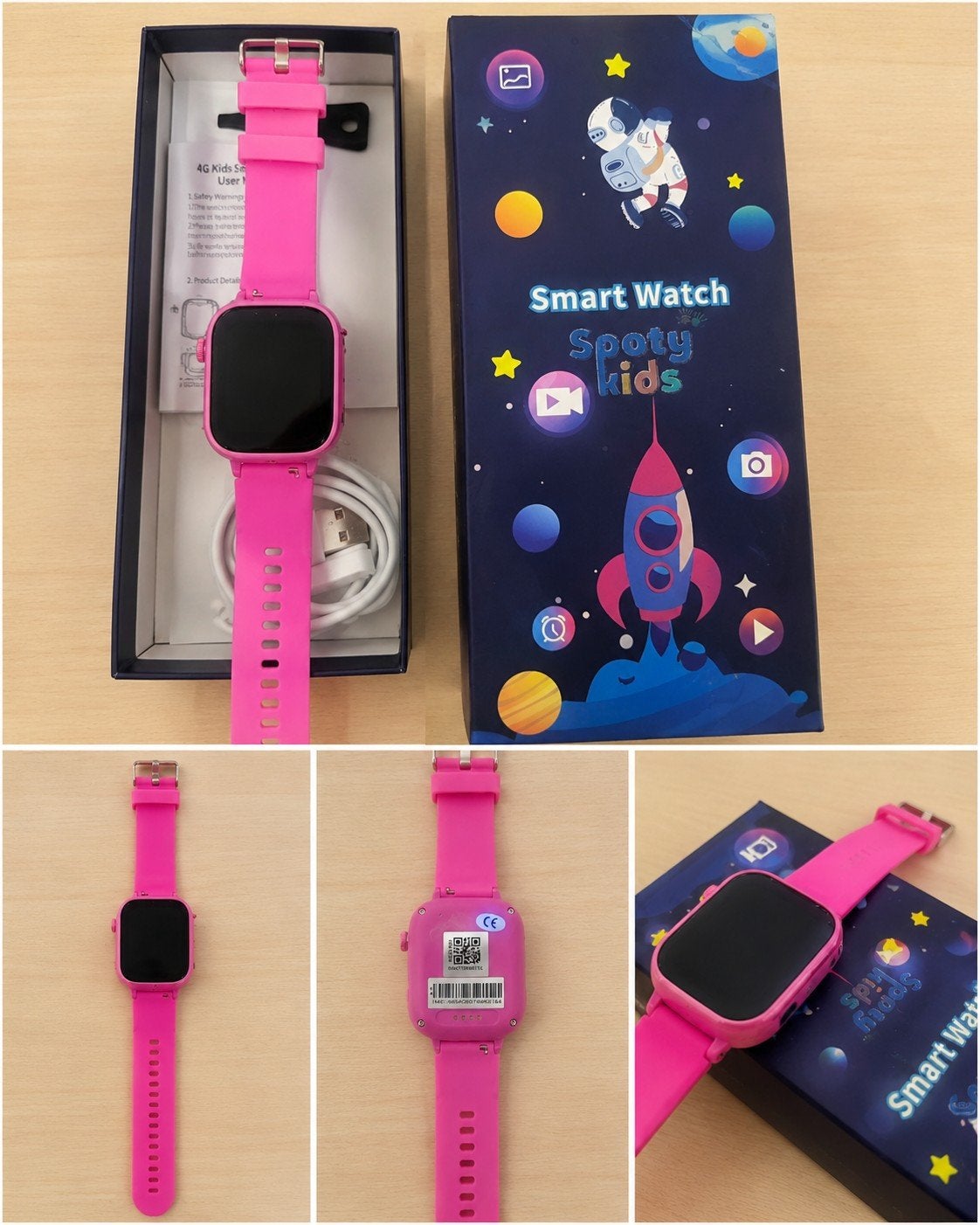 Spotykids 4G – La montre connectée intelligente pour enfants, Enlèvement ou Envoi, Neuf, Rose, Garçon ou Fille