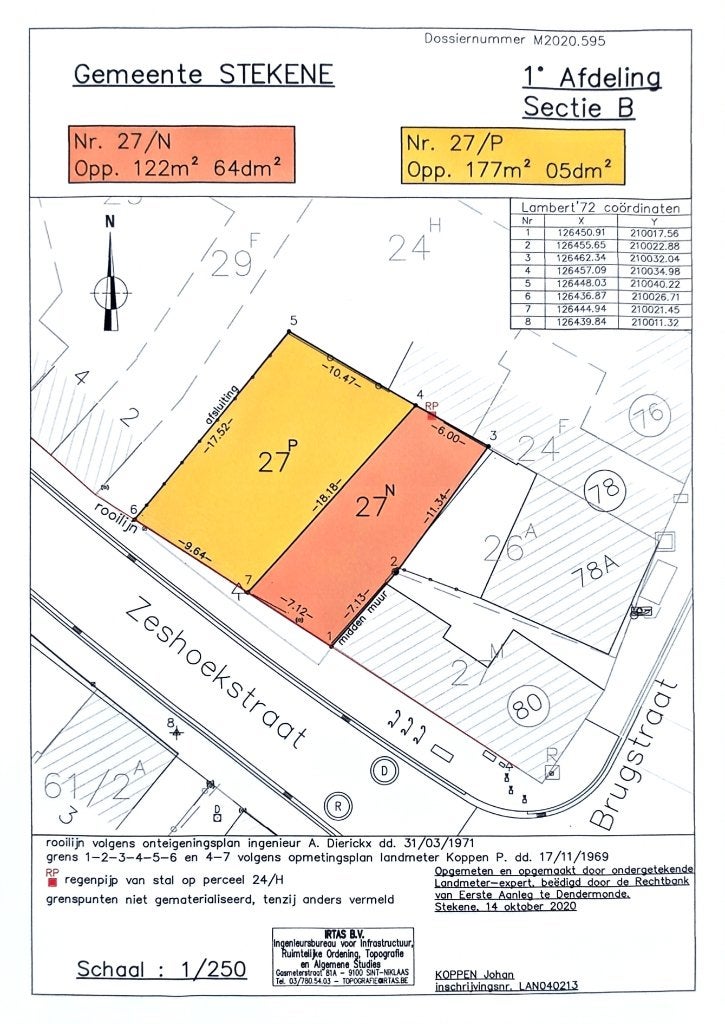Bouwgrond centrum stekene, Stekene, Jusqu'à 200 m²