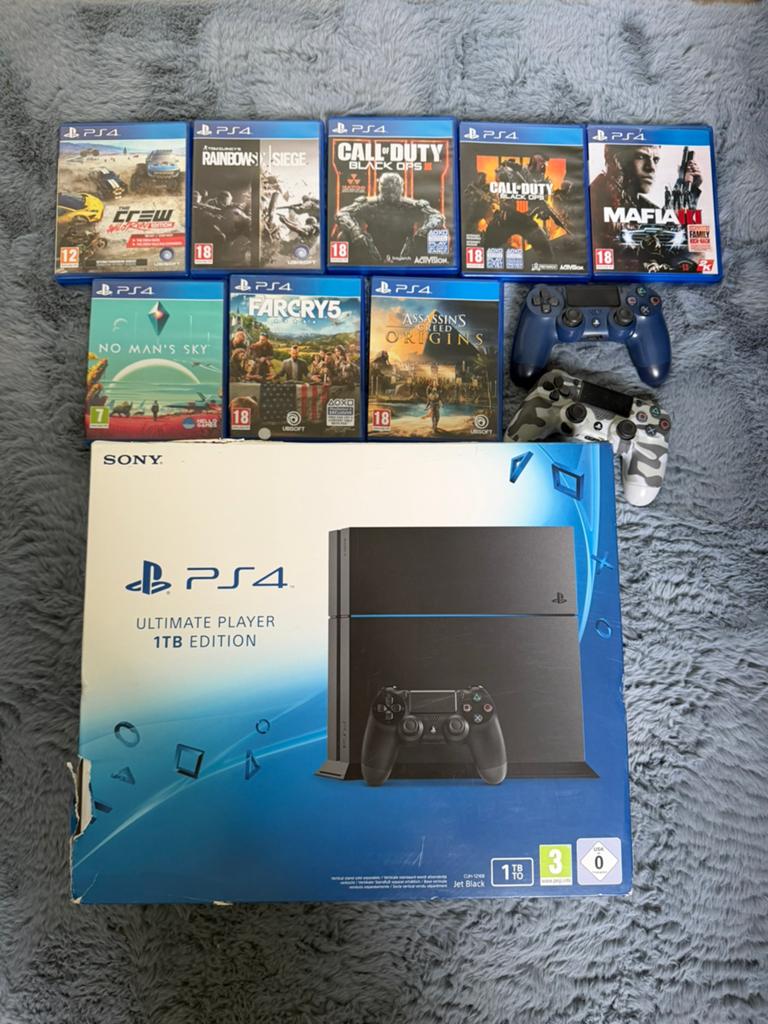 Manettes et jeux Playstation 4 + 2, Consoles de jeu & Jeux vidéo, Enlèvement, Comme neuf