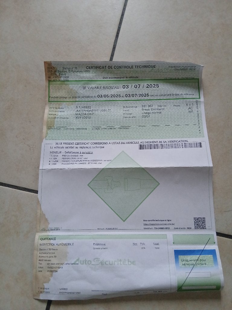 Mazda cx7, Autos, Cuir, Euro 5, Achat, Boîte manuelle