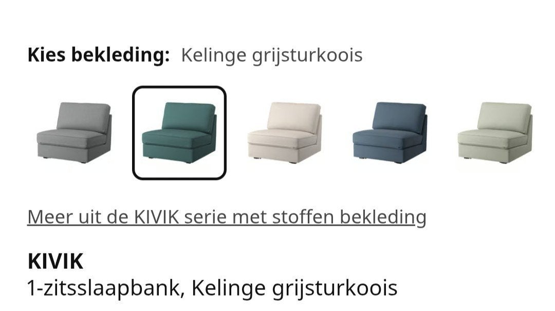 Ikea Kivik zetel/ slaapbank, Ophalen