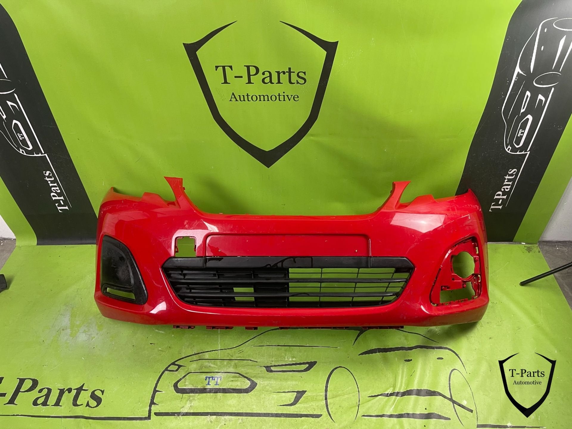 Peugeot 108 voorbumper bumper rooster 14+ grille 1612201580, Auto-onderdelen, Info@fabrikant.eu, Bumper, Fabrikant BV, Gebruikt