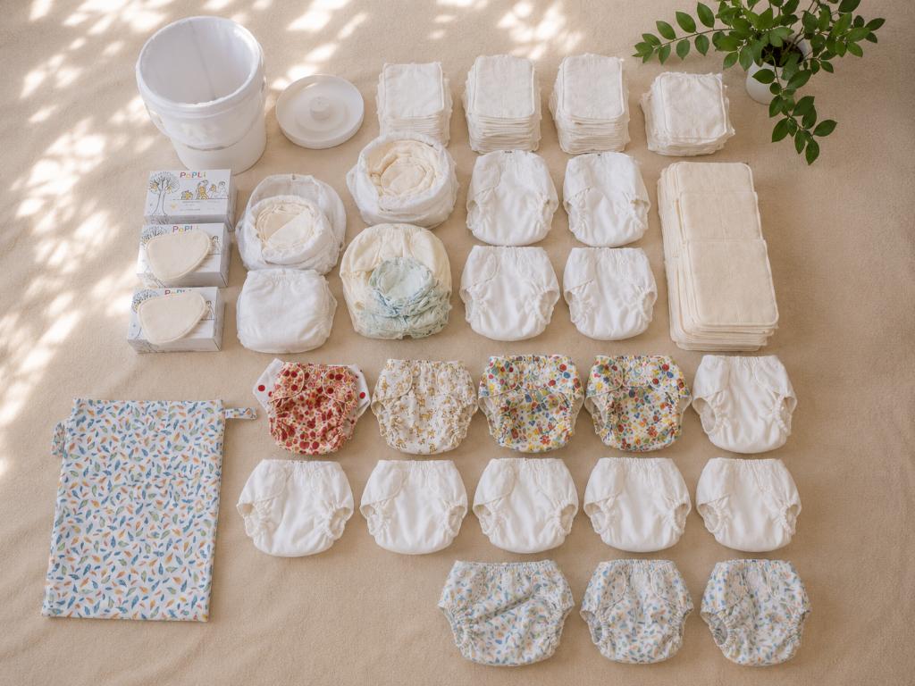 Grote Popolini wasbare luierset compleet + accessoires, Kinderen en Baby's, Kinderspulletjes, Gebruikt, Ophalen