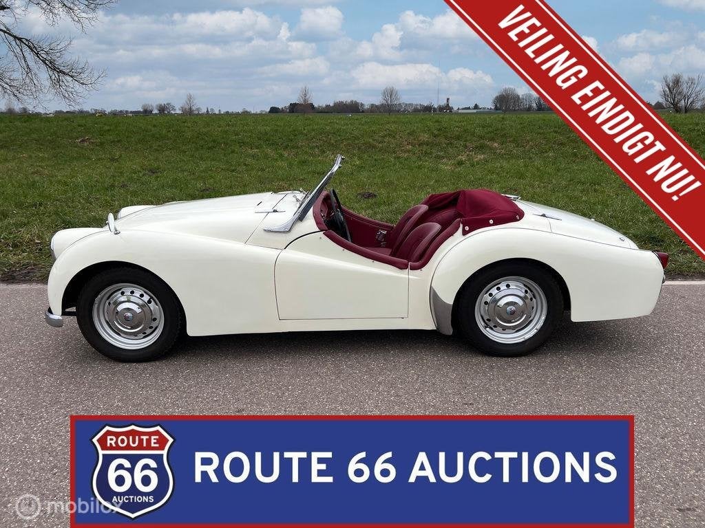 Triumph TR2 | 1955 | Route 66 Auctions, Autos, Achat, Entreprise, Boîte manuelle, Triumph
