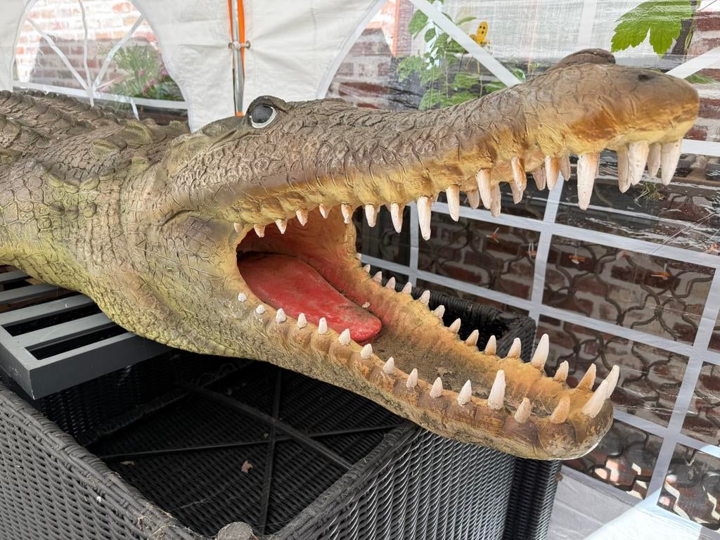 Crocodile XXXL en polyester - 320 cm de long !, Enlèvement, Comme neuf