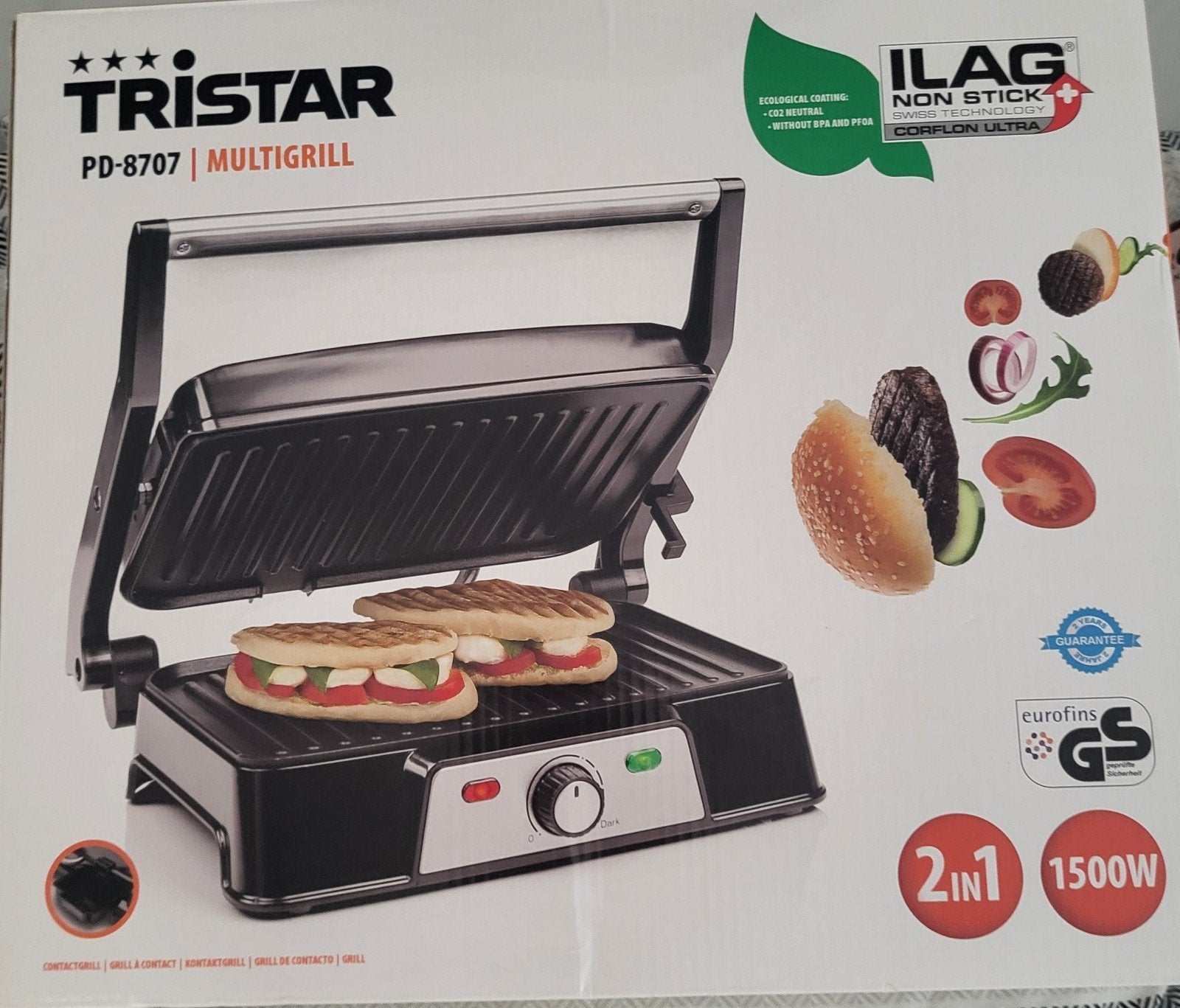 Gril multifonction Tristar Pd 8707, Electroménager, Grils de contact, Enlèvement, Comme neuf