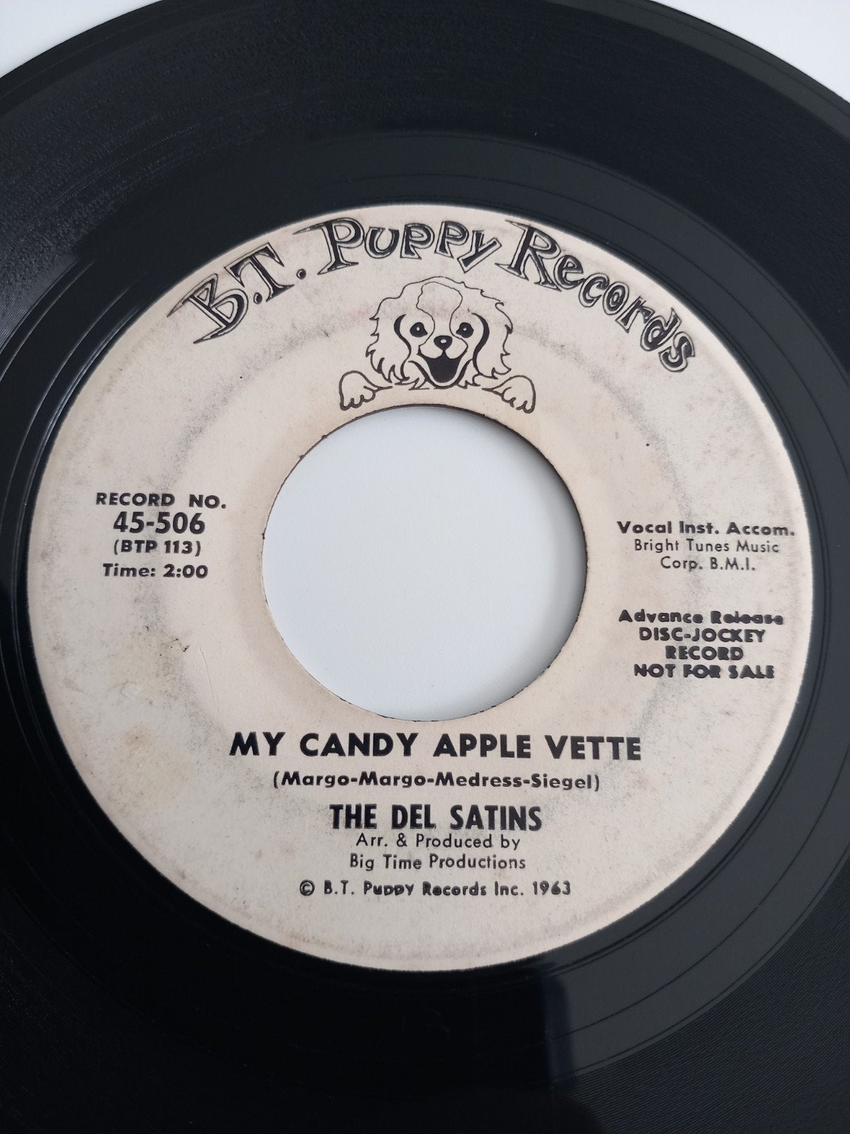 THE DEL SATIN. MY CANDY APPLE VETTE. OLDIES 60S USA 45T, Enlèvement ou Envoi