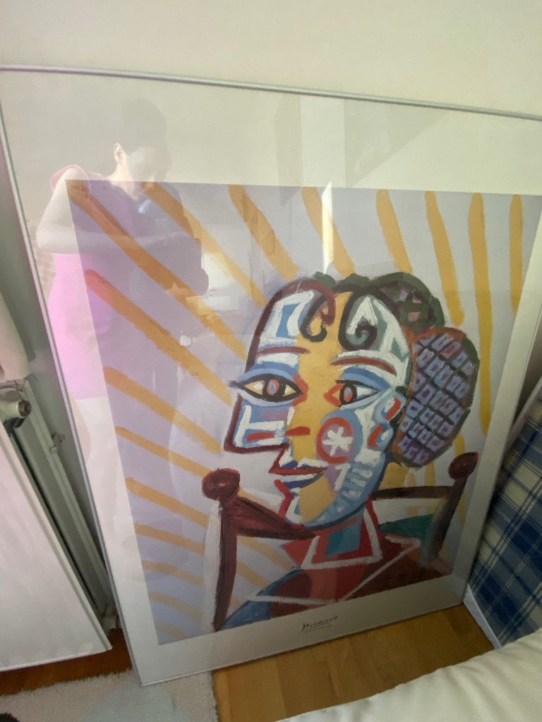 Affiche Picasso, Rectangulaire horizontal, Comme neuf, Enlèvement, Affiche ou Poster pour porte ou plus grand