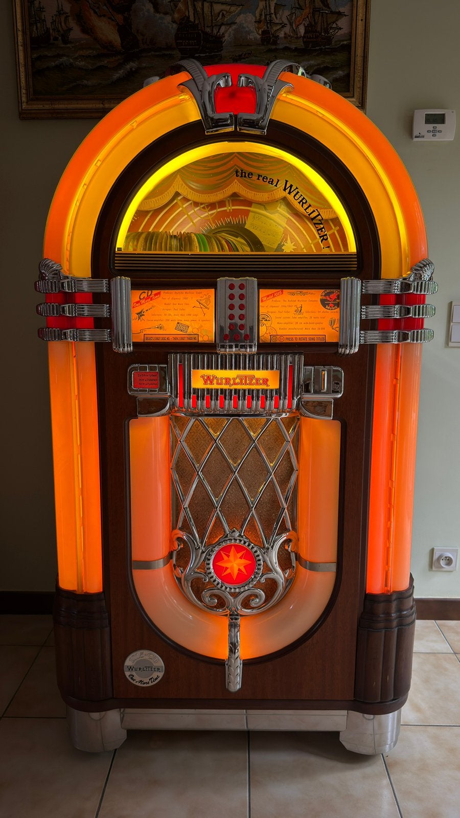 Jukebox WURLITZER One More Time 1015 - 100 CD, Collections, Enlèvement, Comme neuf, 1970 à nos jours, Wurlitzer