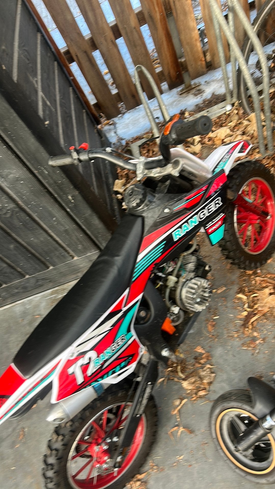 T2 ranger rood, Vélos & Vélomoteurs, 49 cm³, Enlèvement, Utilisé, Pit Bike