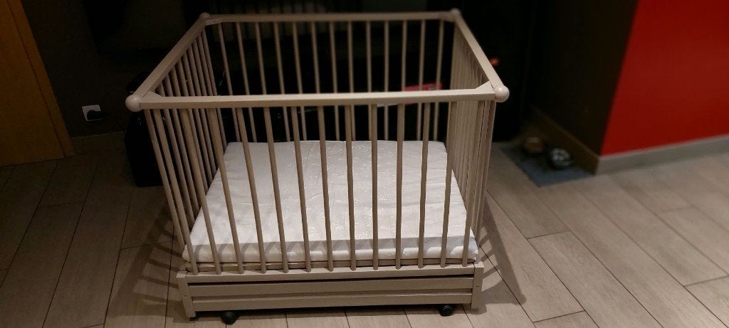 lit bébé 60x200 et parc bébé 75x95, Enlèvement, Utilisé, Lit
