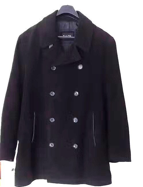 Heren katoen jas, tussenseizoen, Enlèvement, Comme neuf, Taille 56/58 (XL), Noir