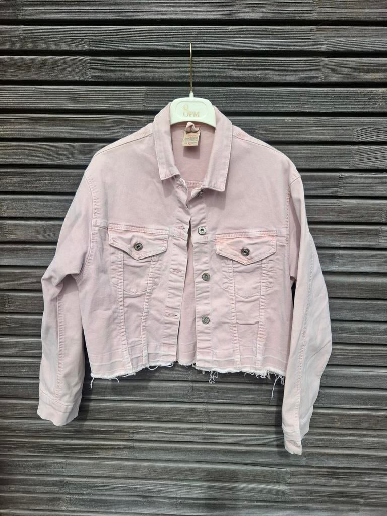 Veste jeans rose courte Dixie S36, Enlèvement ou Envoi, Rose, Taille 36 (S), Dixie