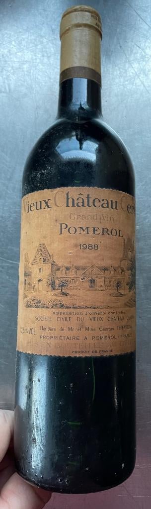 Vieux Chateau Certan Pomerol 1988 - 75cl, Ophalen, Gebruikt, Rode wijn, Vol
