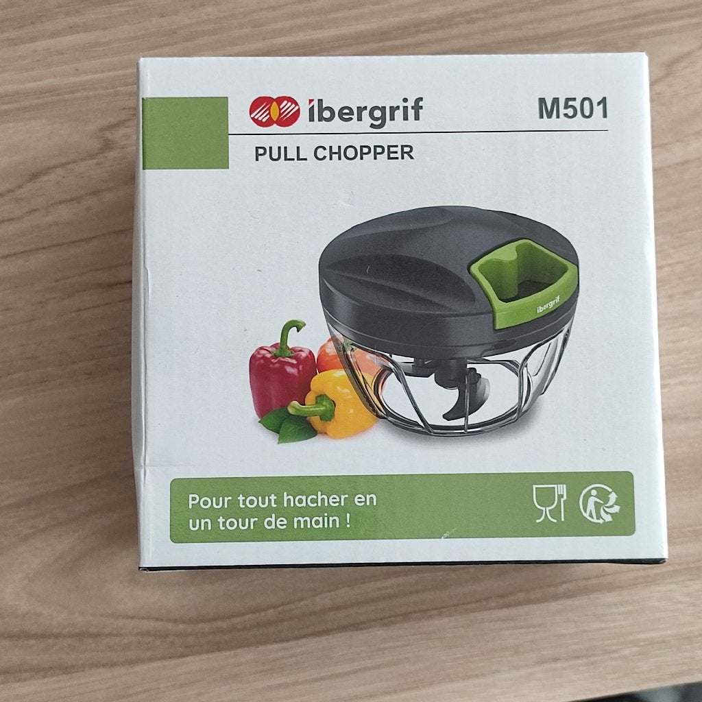 Ibergrif M501 Pull Chopper – Hachoir manuel à corde, Elektronische apparatuur, Minder dan 1 liter, Ophalen, Nieuw, Vaatwasserbestendig