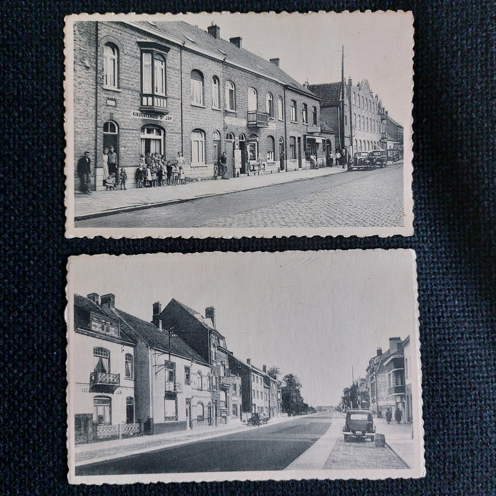 2 oude postkaarten van Lombardsijde, Ophalen of Verzenden