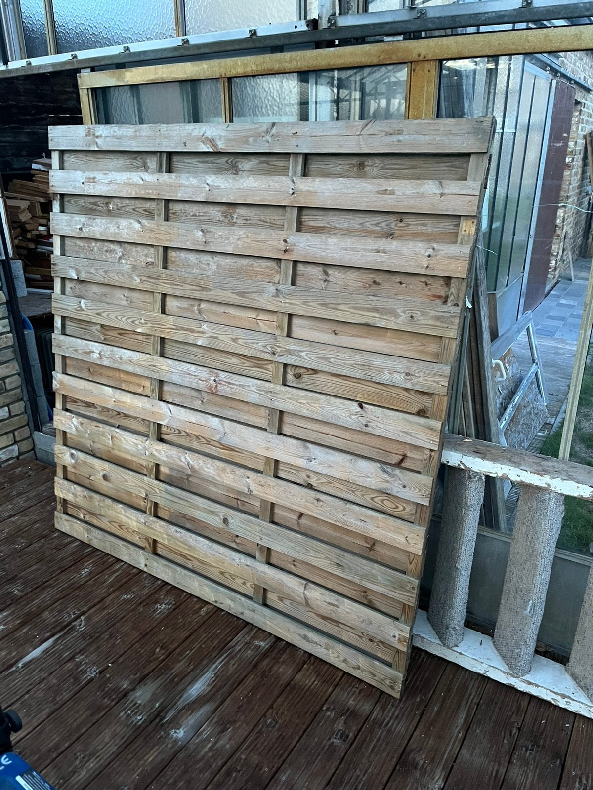 Tuinschermen tuinafsluiting, Tuin en Terras, Ophalen, Minder dan 3 meter, Hout, 1 tot 2 meter
