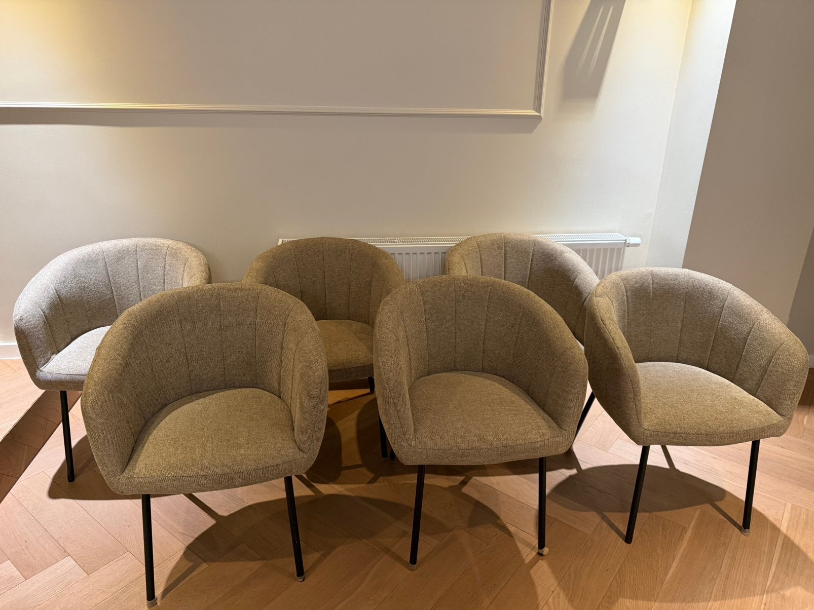 Eetstoelen taupe, Ophalen, Zo goed als nieuw
