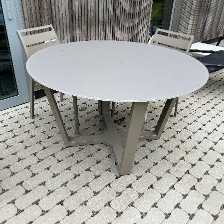 Table ronde d'extérieur, Jardin & Terrasse, Tables de jardin, Enlèvement, Comme neuf, Rond, Autres matériaux