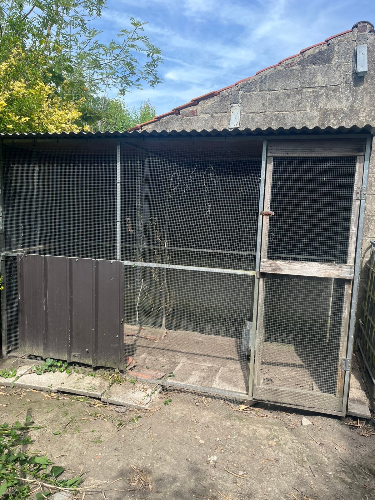 Volière in aluminium 3m X 1.25m, Enlèvement, Utilisé, Aluminium, Volière