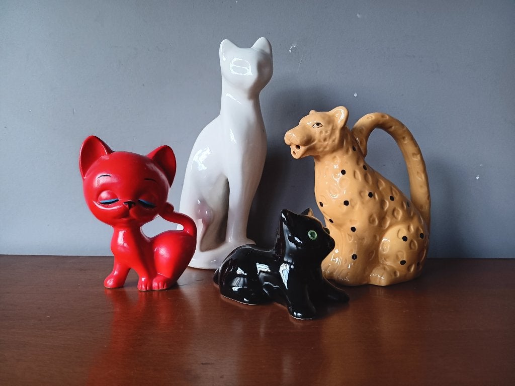 Vintage kattenbeelden, Ophalen of Verzenden, Huis en Inrichting