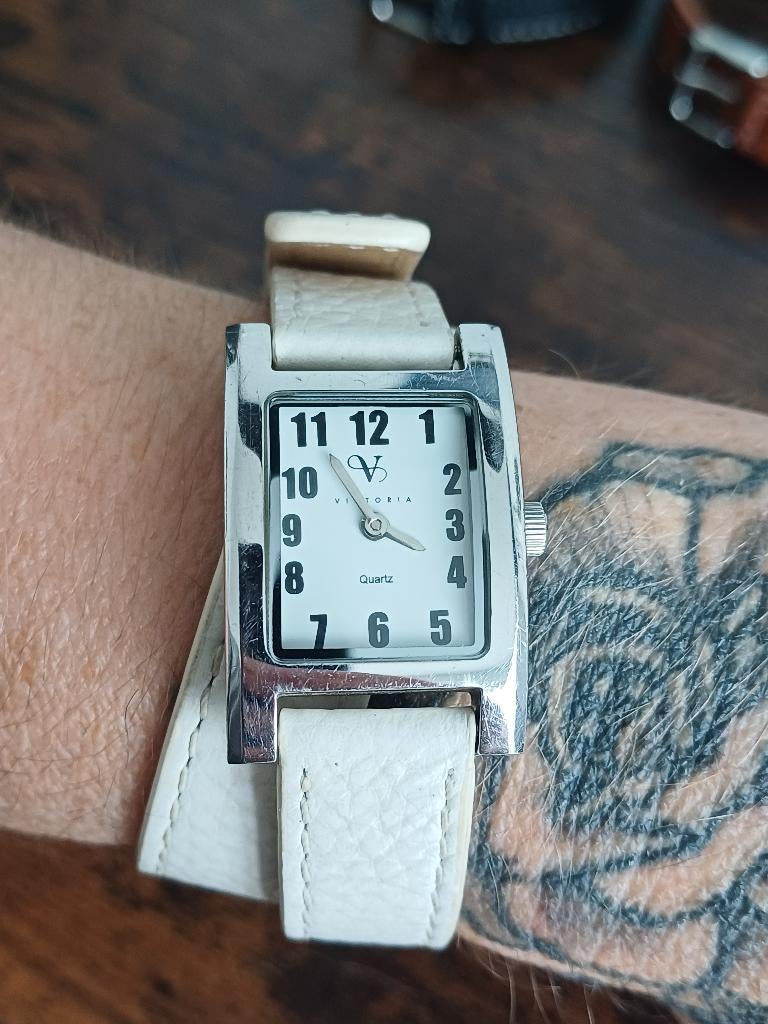 Victoria - wikkelhorloge (bundel), Overige merken, Leer, Staal, Polshorloge