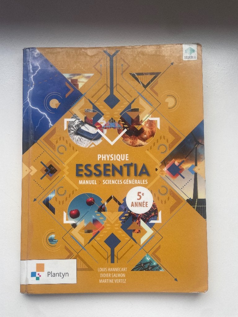 Physique Essentia 5e Sciences générales, Livres, Livres scolaires, Physique, Comme neuf, Enlèvement, Secondaire