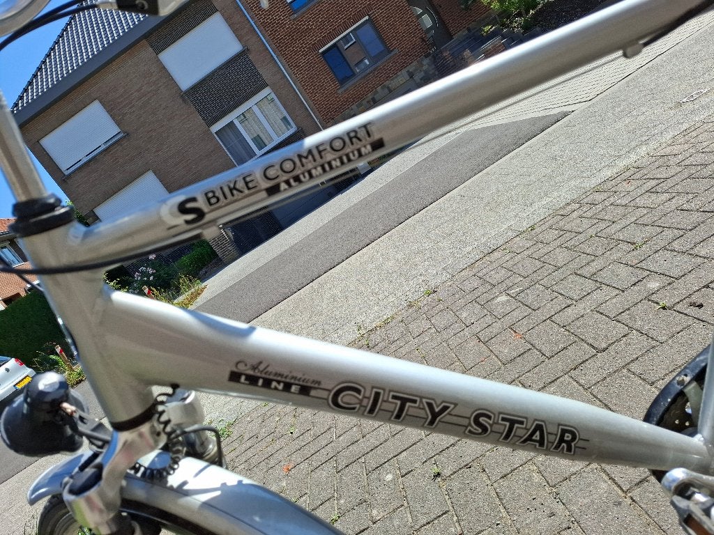 City Star CS Bike Comfort Aluminium herenfiets zilver, Fietsen en Brommers, Fietsen | Heren | Herenfietsen, Gebruikt, Velgrem