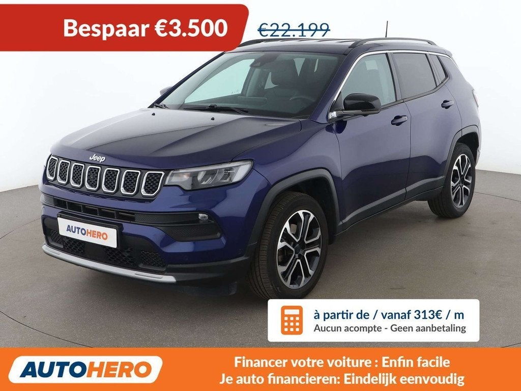 Jeep Compass 1.3 T-GDi 80th Anniversary FWD (automatique), 1332 cm³, 1505 kg, Noir, 5 places