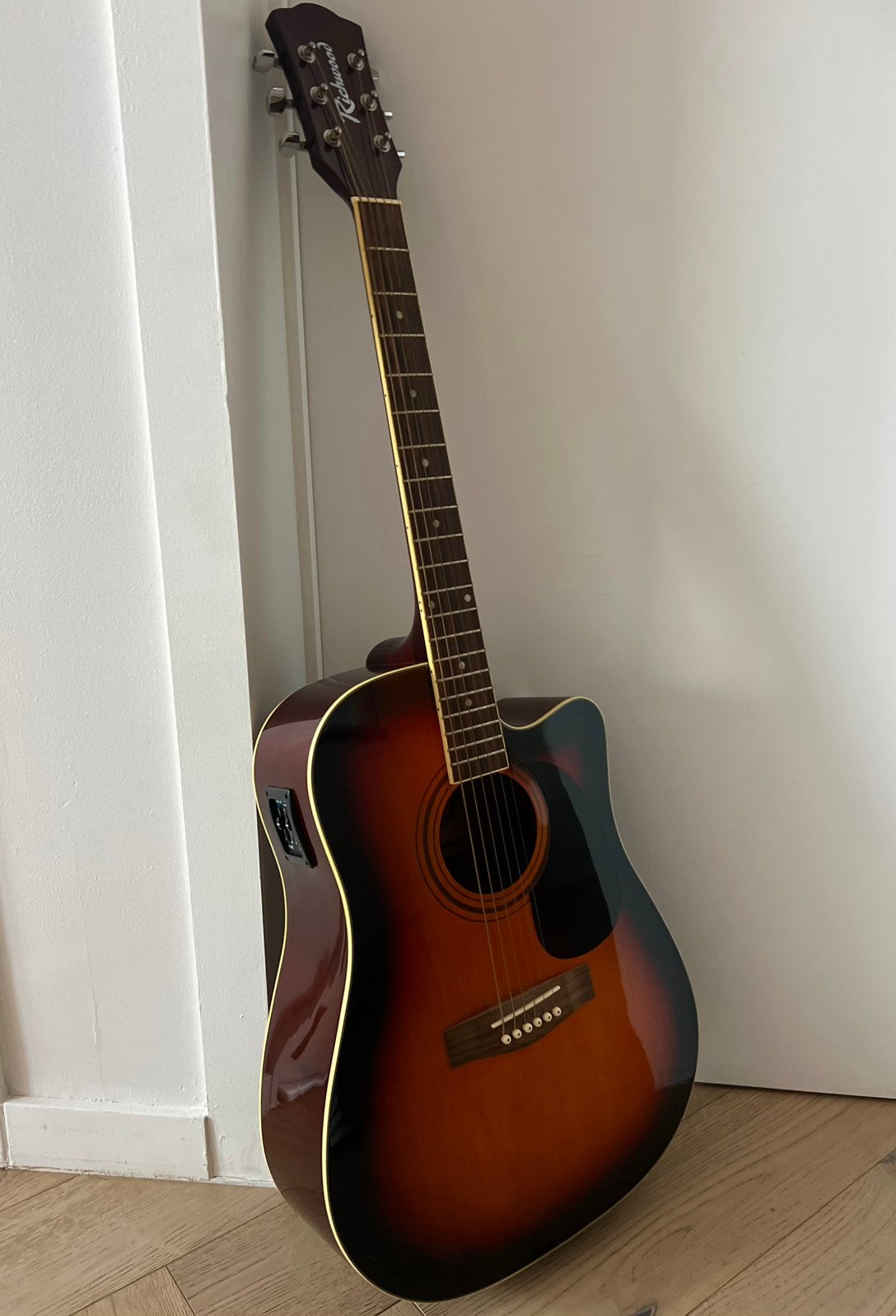 Richwood Artist Series RD-12-CESB semi-akoestische gitaar, Ophalen, Zo goed als nieuw