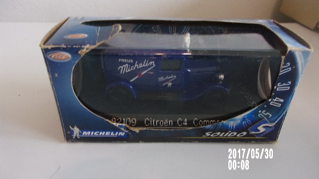 MICHELIN CITROËN C4 COMMERCIAL.SOLIDO 1/43 BOITE + SURBOITE, Hobby en Vrije tijd, Ophalen of Verzenden, Zo goed als nieuw, Solido
