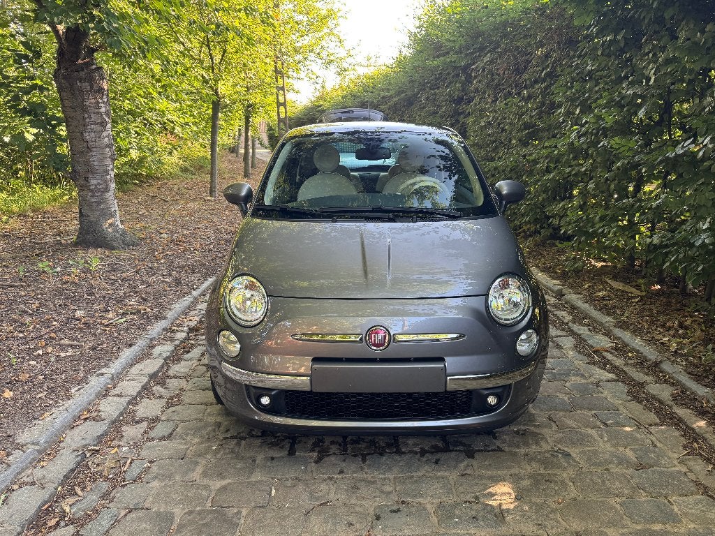 Fiat 500 1.2l 69pk, 20.606km!!, Auto's, Fiat, Voorwielaandrijving, 4 zetels, Stof, Beige