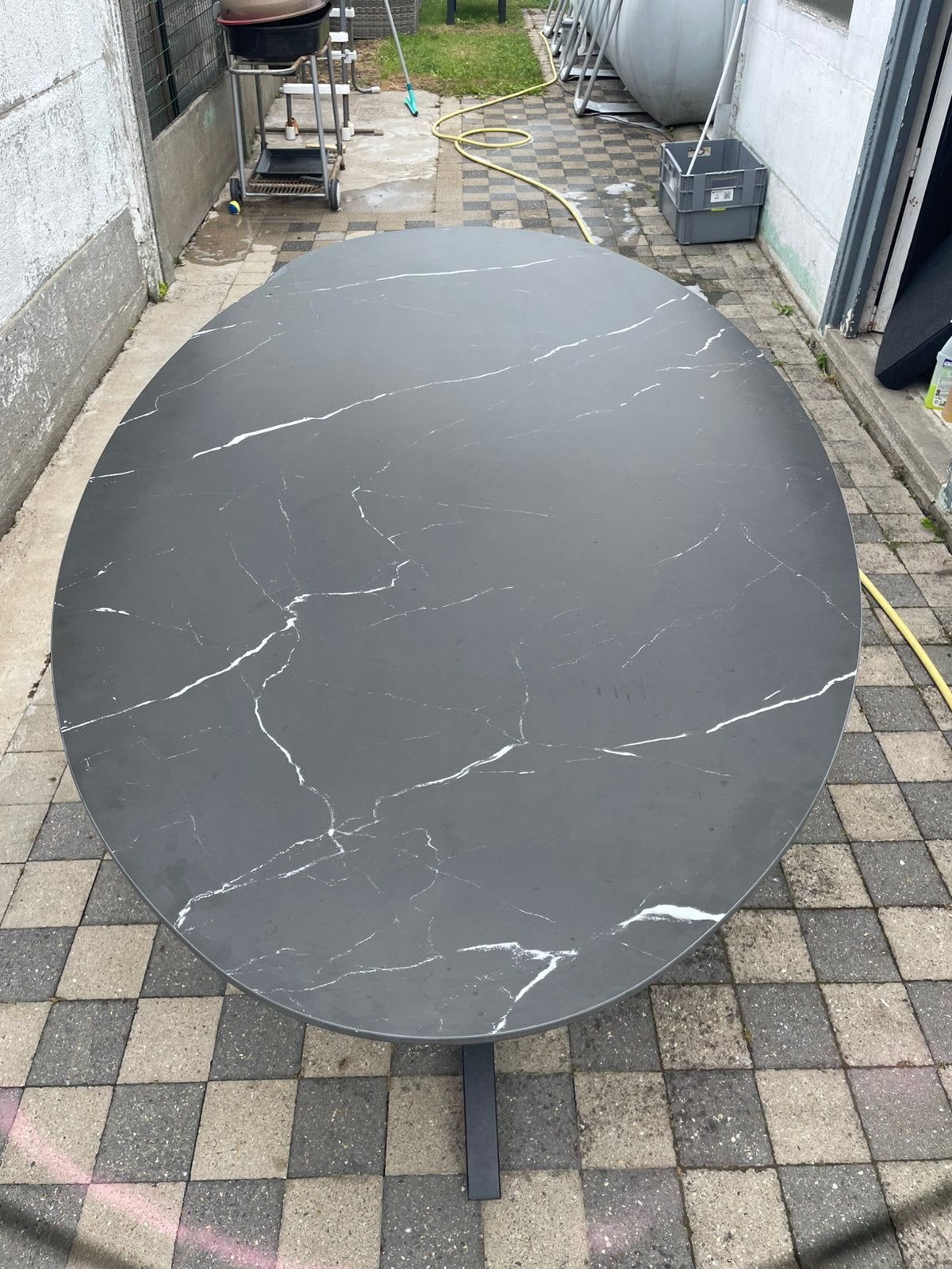 Vol ovaal keramische tafel – Nieuwstaat, Ophalen, Overige materialen, ., Nieuw